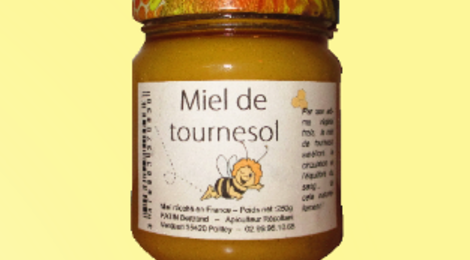 les ruchers de Verdeuil, miel  de  tournesol