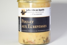 Confit de poule aux écrevisses