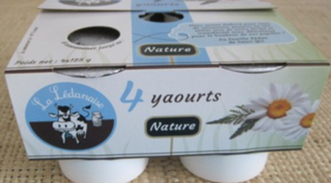 la Lédanaise, yaourts natures