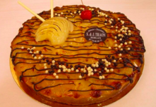 Tarte Poire amandes chocolat