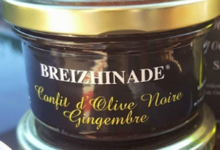 Breizhinade confit d'olive noire gingembre
