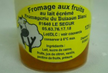 Fromagerie du Buisson blanc,  Fromage sur lit d'abricot