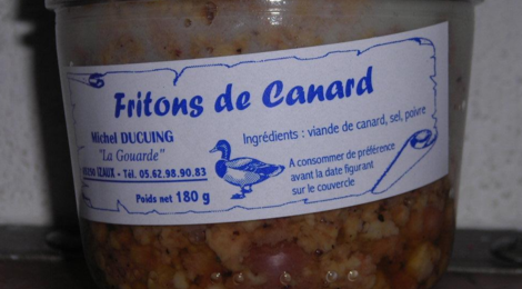 La gouarde, fritons de canard