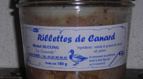 La gouarde, rillettes de canard