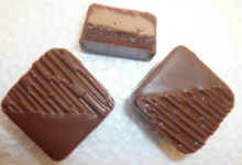 chocolat fourré Praliné amandes et ganache Kalamansi 