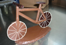 chocolaterie Delfine, vélo en chocolat