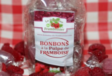bonbons à la pulpe de framboise