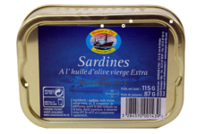 bourgain et Fils, Sardines à l’huile d’olives extra