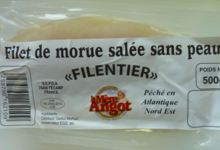 filet de morue salé sans peau