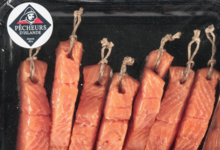 Pêcheurs d'Islande, Pavés de saumon fumé norvégien à la ficelle