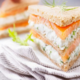 Mini club sandwich au saumon
