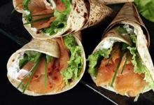 Wraps au saumon fumé