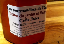 Confiture de poire du jardin au safran