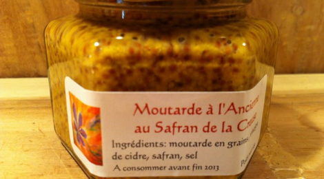 Moutarde à l'ancienne au safran