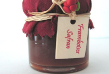 Verrine framboises safran BIO