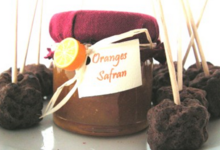 Verrine orange au safran BIO