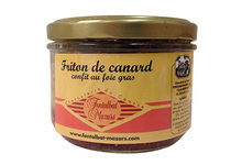 Charcuterie Fontalbat Mazars, friton de canard au foie gras