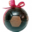 Albert chocolatier, Ballon de foot 15cm noir et décor lait