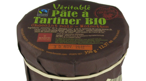 Bovetti Chocolatier, Pâte à tartiner chocolat noir noisettes