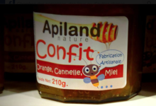 Apiland, confit orange cannelle miel