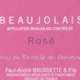 domaine Brossette, beaujolais rosé empreinte