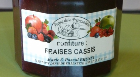 Ferme de la Prémoudière, Confiture de fraise-cassis