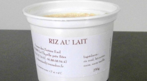 Ferme des Tertres, Riz au lait