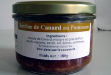 Canards des Londes, Terrine de canard au Pommeau