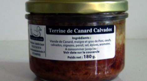 Canards des Londes, Terrine de canard au Calvados