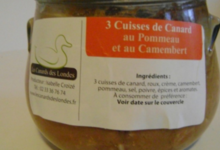 Cuisses de canard sauce Pommeau Camembert 