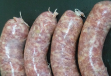 mas de Mailly, grosses saucisses natures