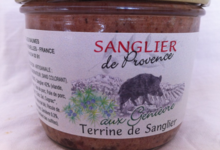 Sanglier de Provence,  Terrine de Sanglier au Genièvre