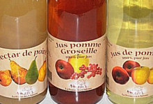 ferme des 4 saisons,  jus pomme groseille