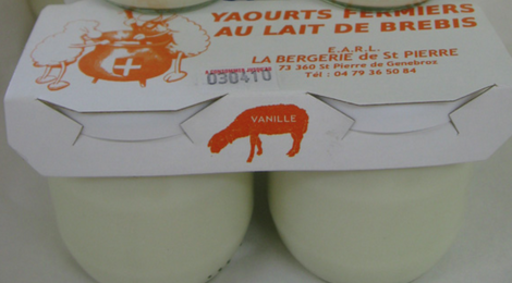 bergerie de Saint-pierre, yaourt au lait de brebis à la vanille