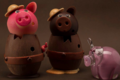 Chocolaterie Artisanale des Bauges, cochons en chocolat