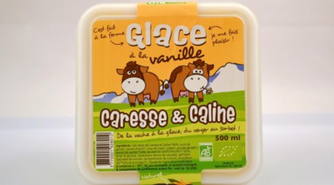 Caresse & Caline, glace à la vanille bio