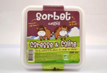 Caresse & Caline, sorbet cassis bio