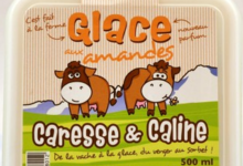 Caresse & Caline, glace aux amandes