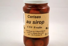 CSV Fruits, cerises au sirop