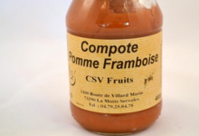 CSV Fruits, compote pomme framboise