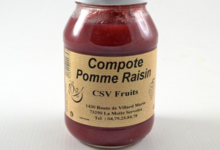 CSV Fruits, compote pomme raisin