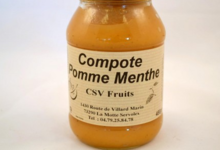 CSV Fruits, compote pomme menthe