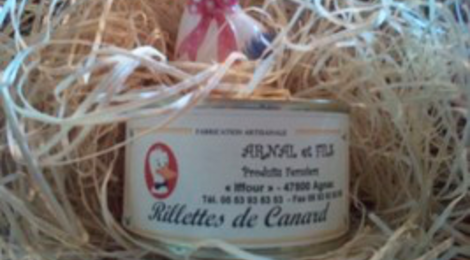 Foie gras Arnal, Rillettes 100% canard