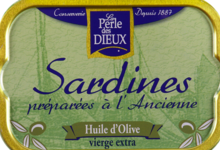 La perle des Dieux, Sardines à l'huile d'olive vierge extra