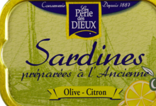 La perle des dieux, Sardines à l' huile d'olive vierge extra et citron