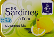 Sardines à l'eau citronnée Bio