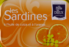 Sardines à l'huile de colza et à l'orange