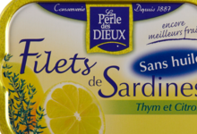 Filets de Sardines sans huile thym citron