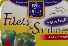 Filets de sardines sans huile, à l'orientale