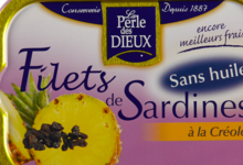 Filets de sardines sans huile, à la créole